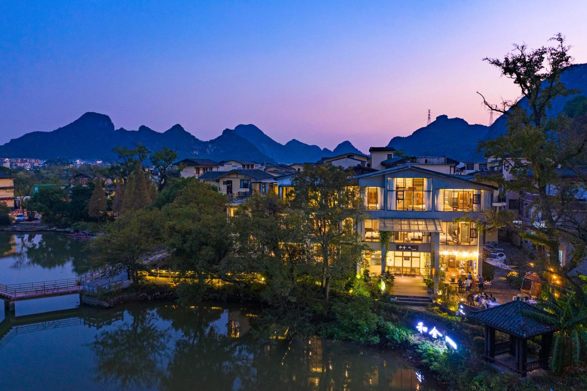 Guilin Heshe Lakeside Resort Exterior foto